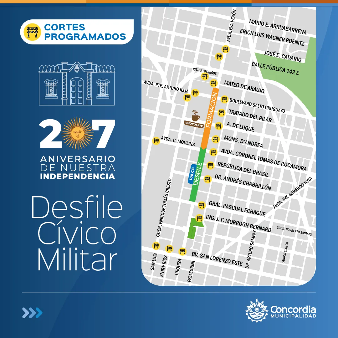 TRÁNSITO - CORTES PROGRAMADOS - DÍA DE LA INDEPENDENCIA (1)