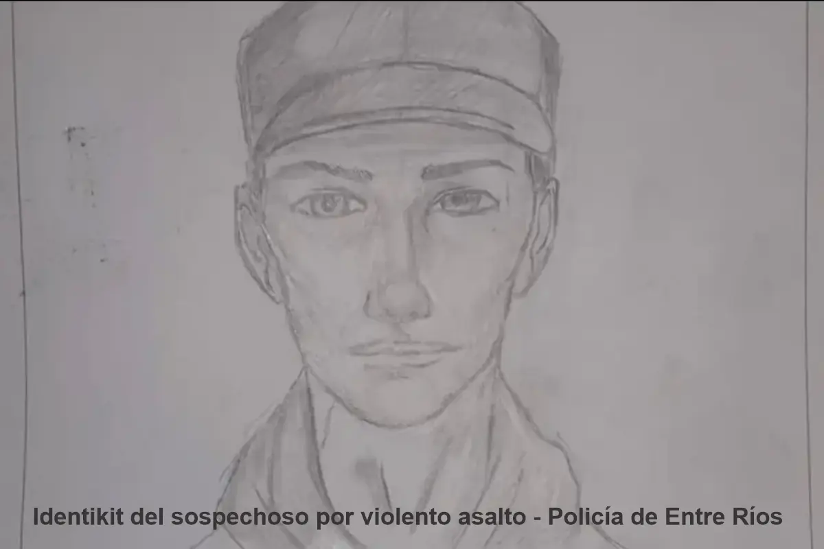Identikit del sospechoso por violento asalto - entre ríos - diario el enfoque
