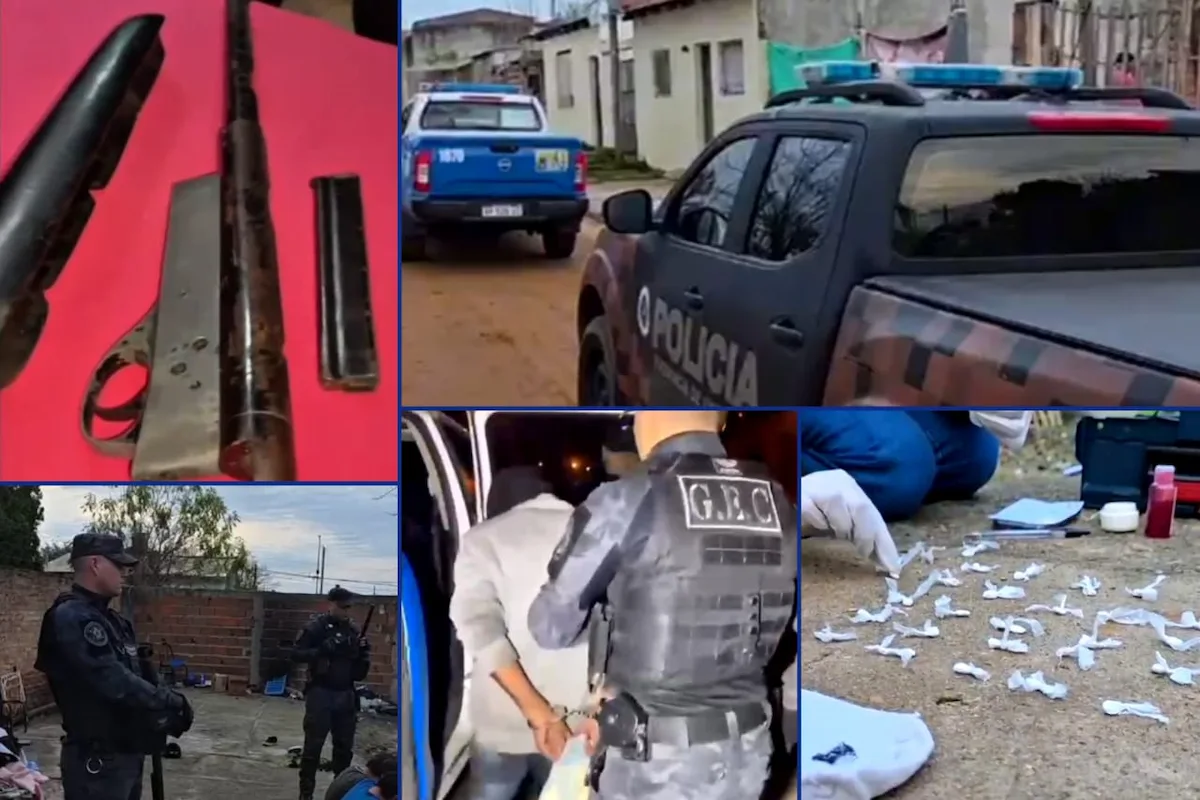 Allanamientos en barrio San Martín una carabina, cocaína y un hombre aprehendido - Diario El Enfoque Concordia