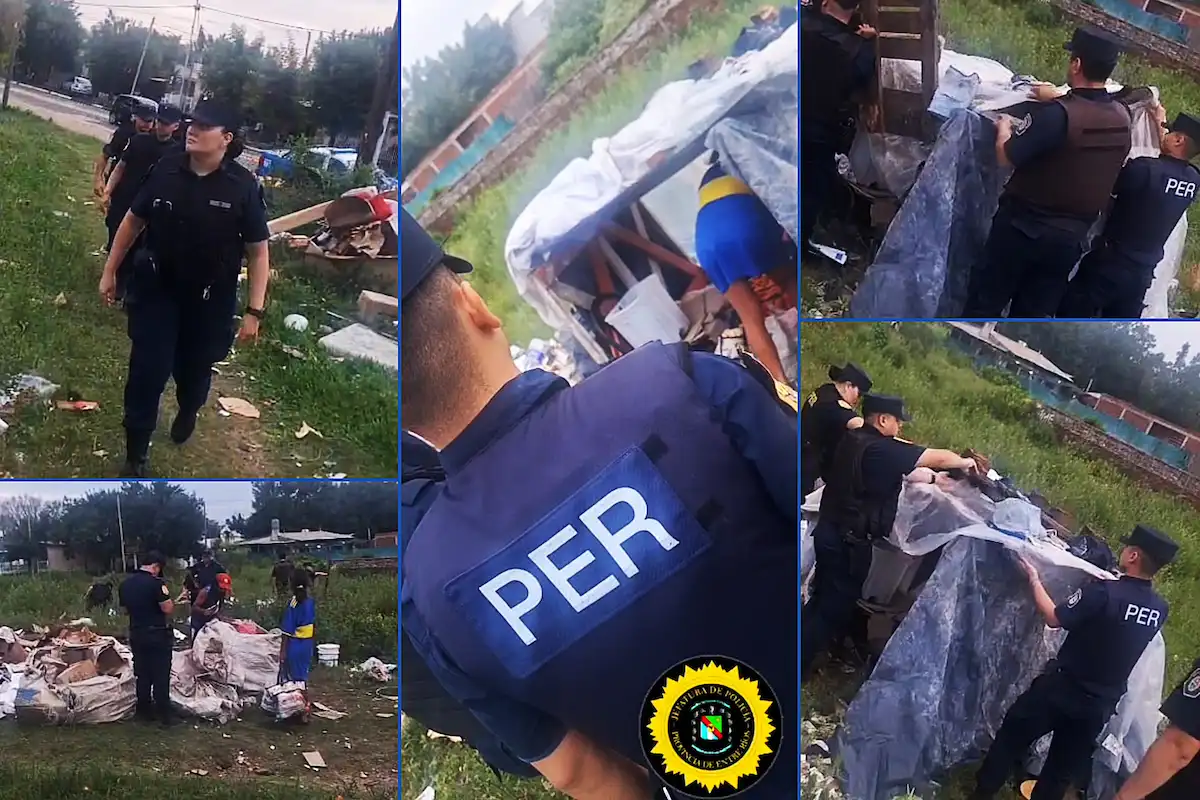 Intervención policial por ocupación de un terreno y reclamo vecinal en Concordia - Diario El Enfoque