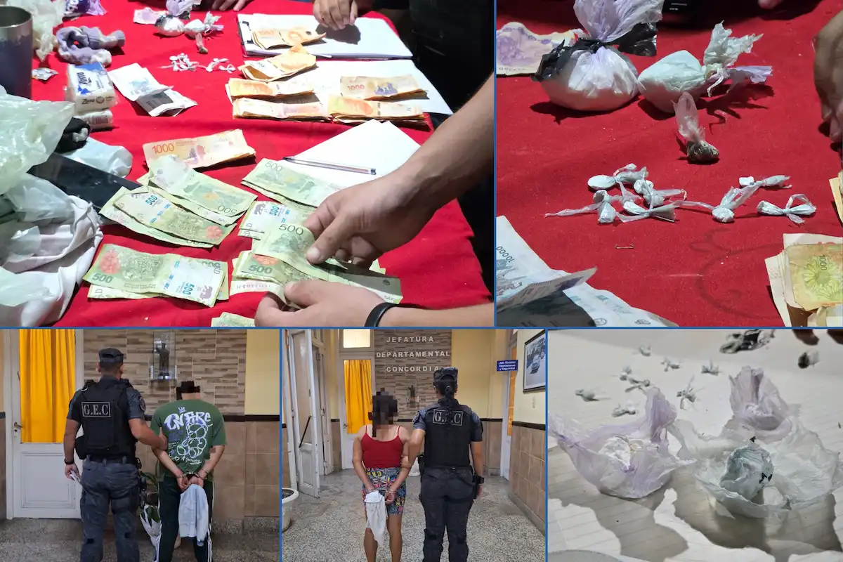 Concordia una denuncia por amenazas derivó en dos detenidos por narcomenudeo - Diario El Enfoque