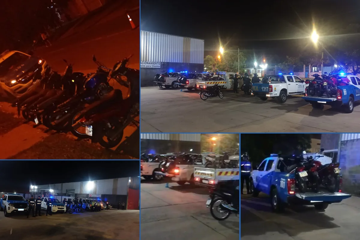 Amplio operativo policial y de tránsito en Concordia 21 motos retenidas y 200 personas identificadas - Diario El Enfoque