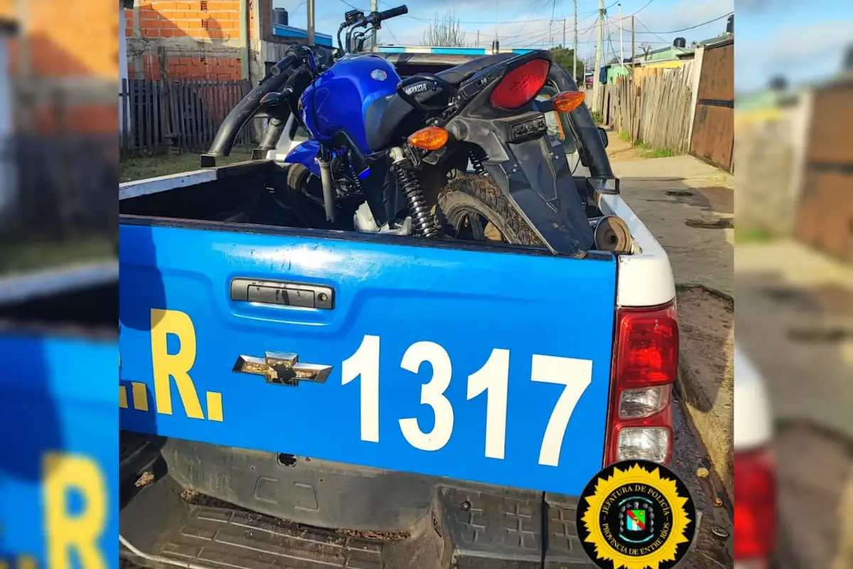 Secuestro de moto con pedido vigente - Diario El Enfoque Concordia