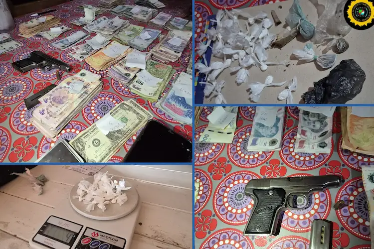 secuestro drogas armas dinero