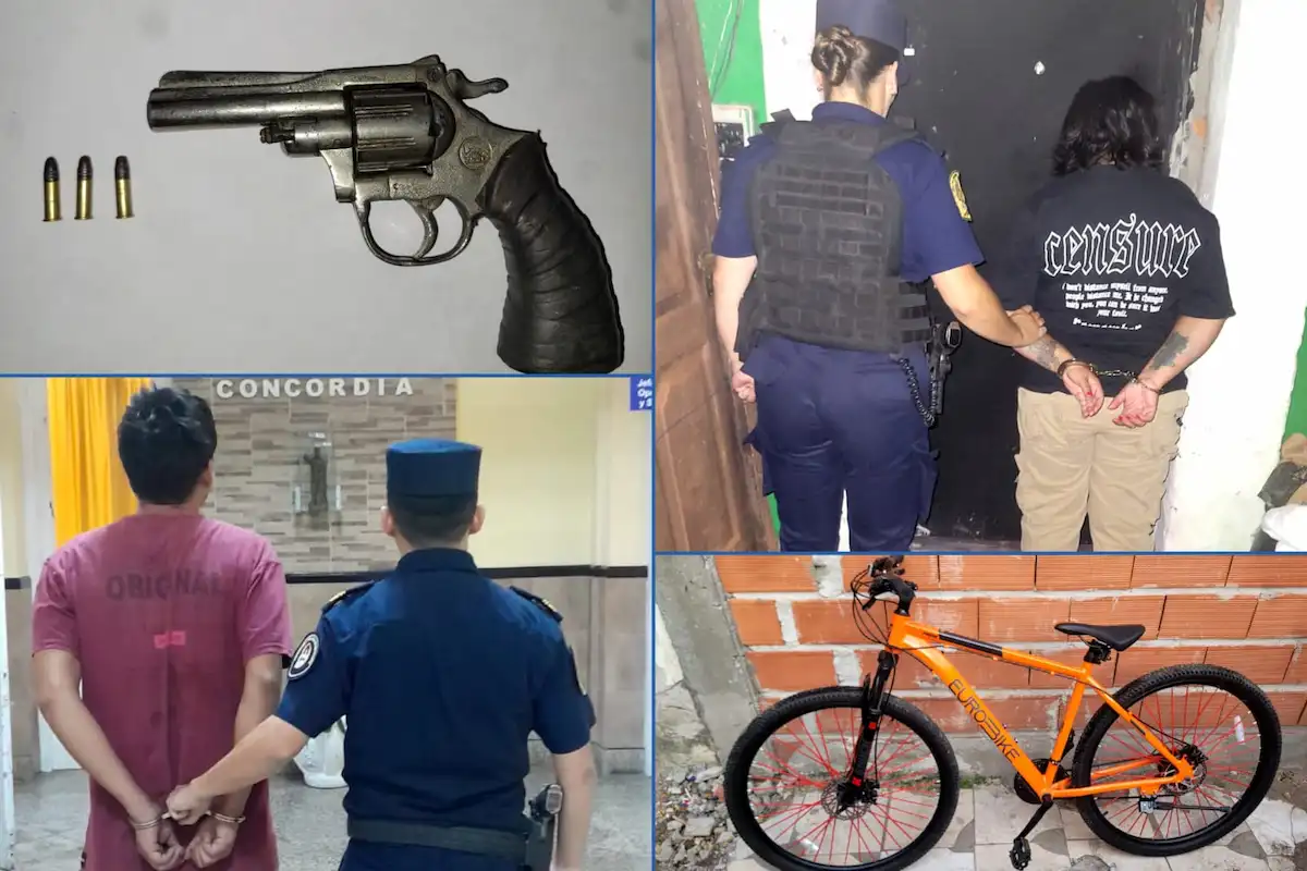 dos detenidos - secuestro arma de fuego - diario el enfoque concordia