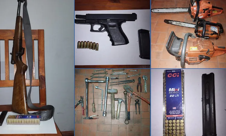 secuestro armas herramientas 18-3-25