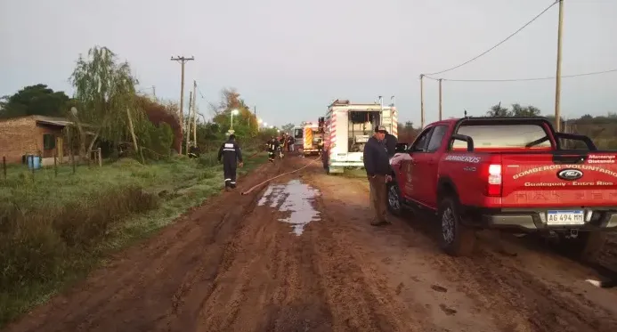 muere bombero en gualeguay