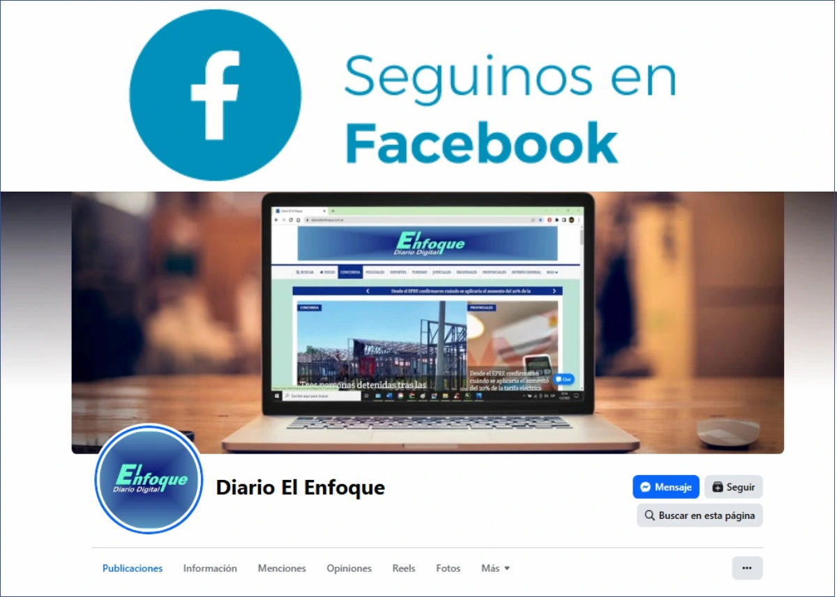 Página facebook Diario El Enfoque - Concordia