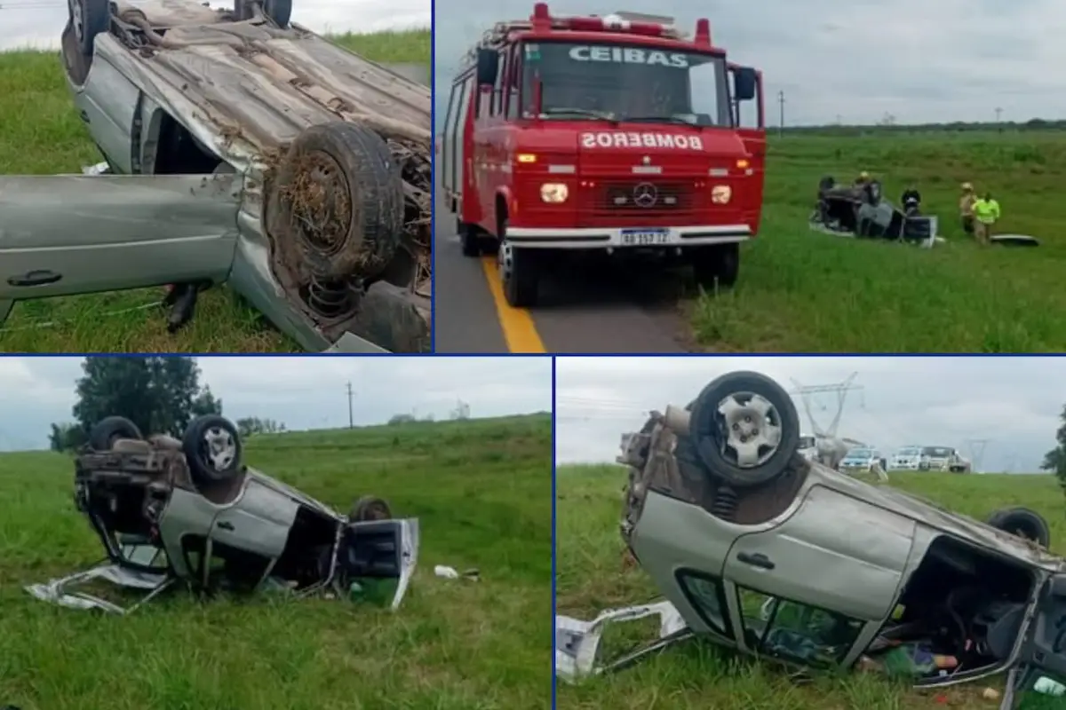 Regresaban de una competencia de canotaje y terminaron volcados en la Autovía 14 - Diario El Enfoque
