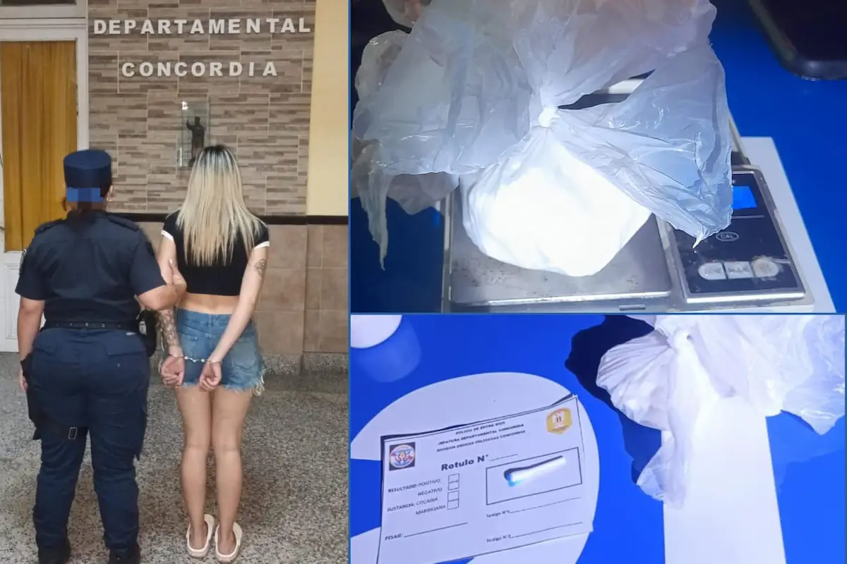 Secuestro de droga y una detenida en barrio de Concordia - Diario El Enfoque