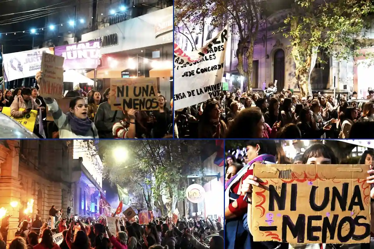 A 11 años de Ni Una Menos, una multitud marchó en Concordia - Diario El Enfoque
