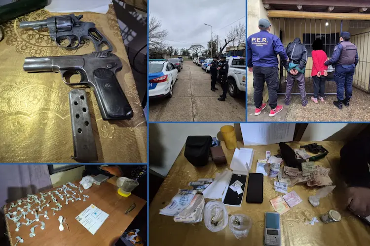 secuestro armas drogas