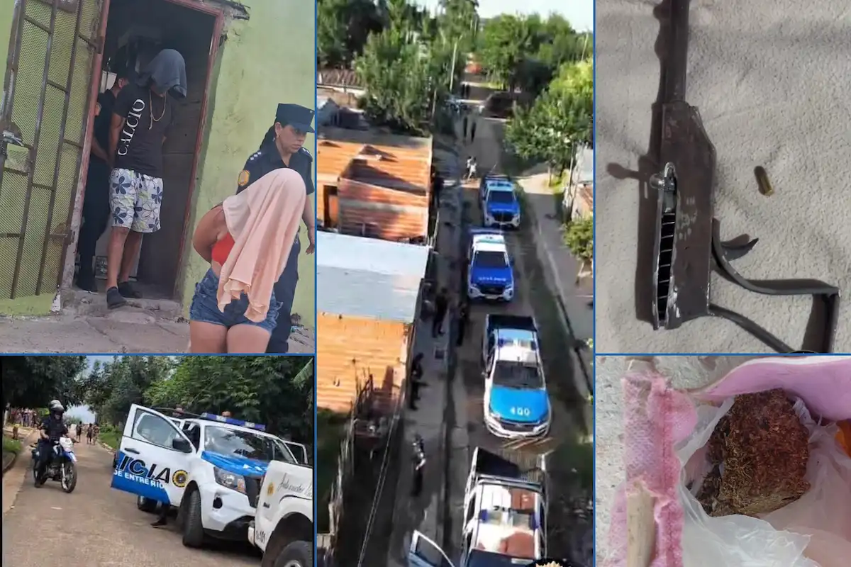 Secuestro arma y droga barrio Fatima - Concordia - Diario El Enfoque