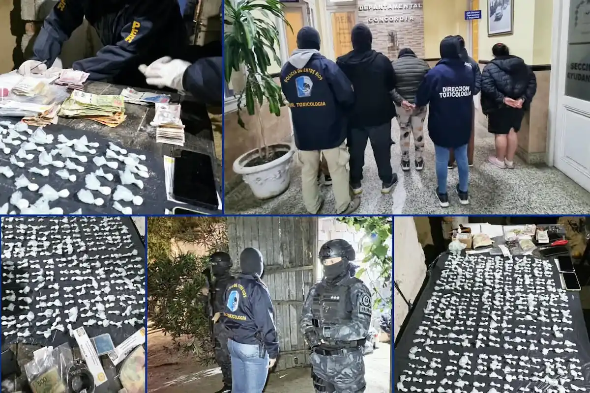 Narcomenudeo en Concordia - Allanamientos y secuestro de droga - Diario El Enfoque