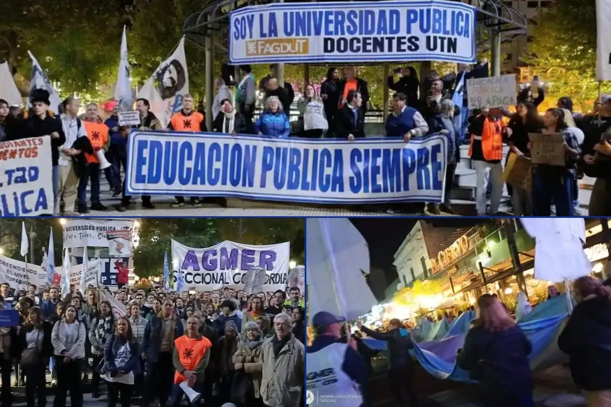 Marcha universitaria - fuerte reclamo contra el ajuste - Diario El Enfoque Concordia