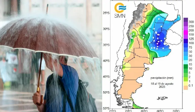lluvias entre ríos