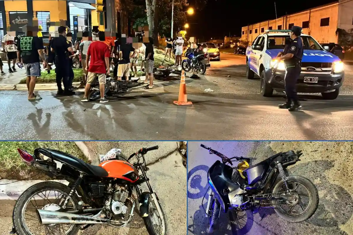 Accidente de motos en Concordia - Diario El Enfoque