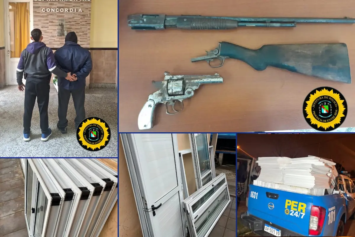 Estafa con cheques robados terminó con armas y aberturas secuestradas en Conocrdia - Diario El Enfoque