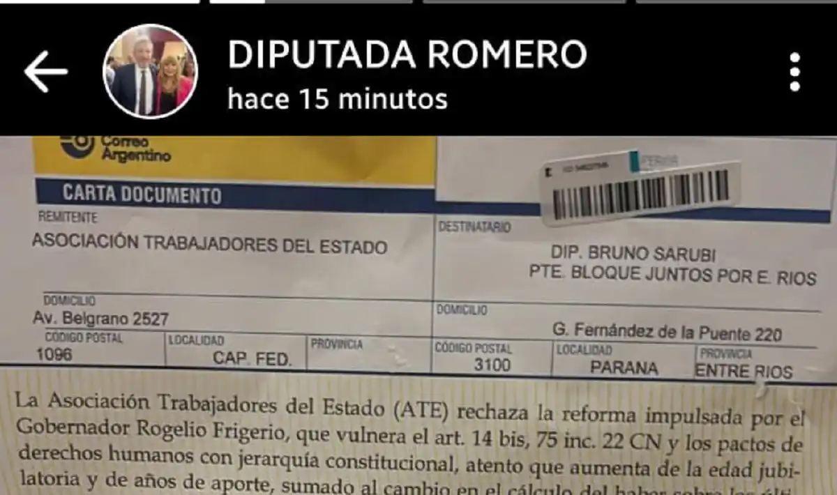 Carta documento Ate - Diario El Enfoque