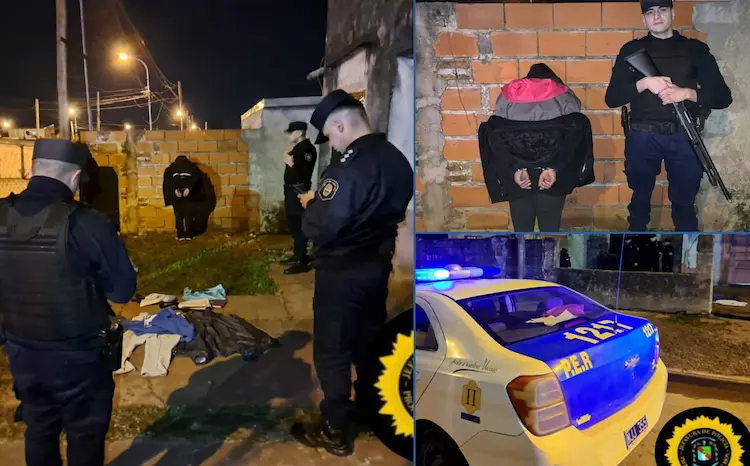 detenido con una bala en el cuerpo
