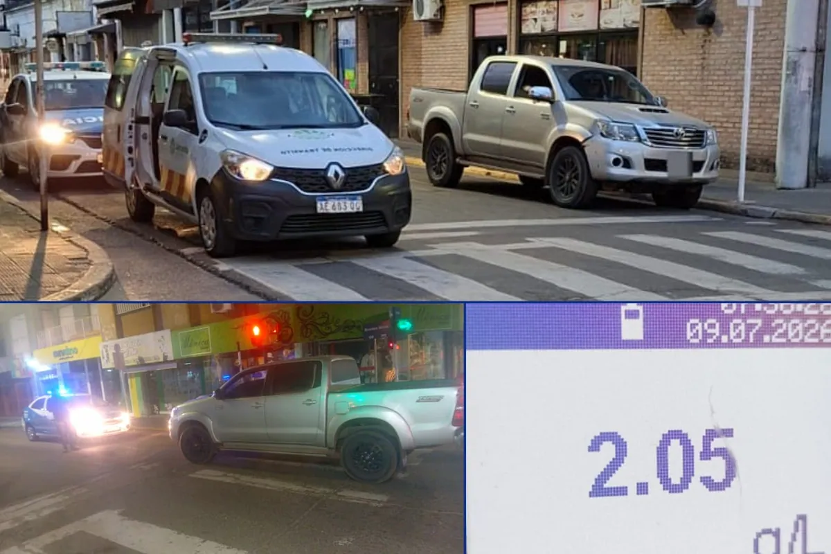 Conducía en contramano por el centro de Concordia y tenía 2,05 gl de alcohol en sangre - Diario El Enfoque