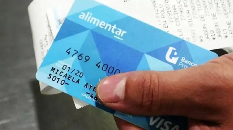 TARJETA ALIMENTAR