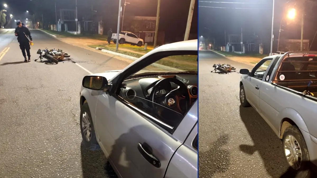 Choque en tre una moto y una camioneta - Diario El Enfoque Concordia