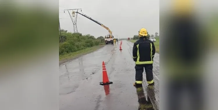 corte linea alta tension