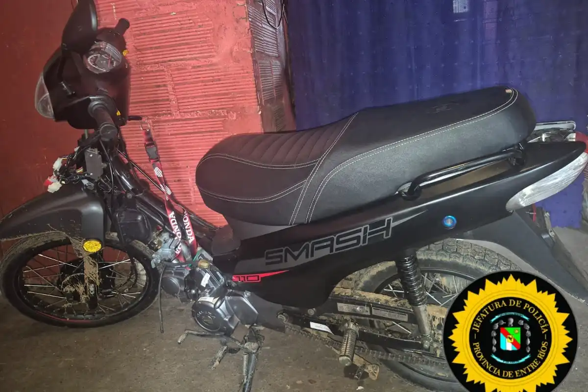 Recuperan una moto robada - Concordia - Diario El Enfoque