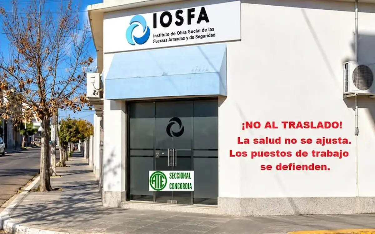 IOSFA trasladaría su delegación de Concordia a Paraná - Diario El Enfoque