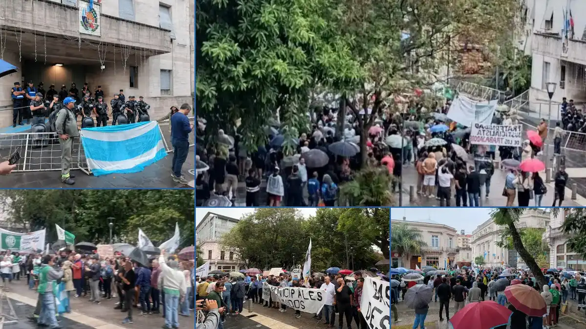 protesta municipalidad de Concordia - Diario El Enfoque