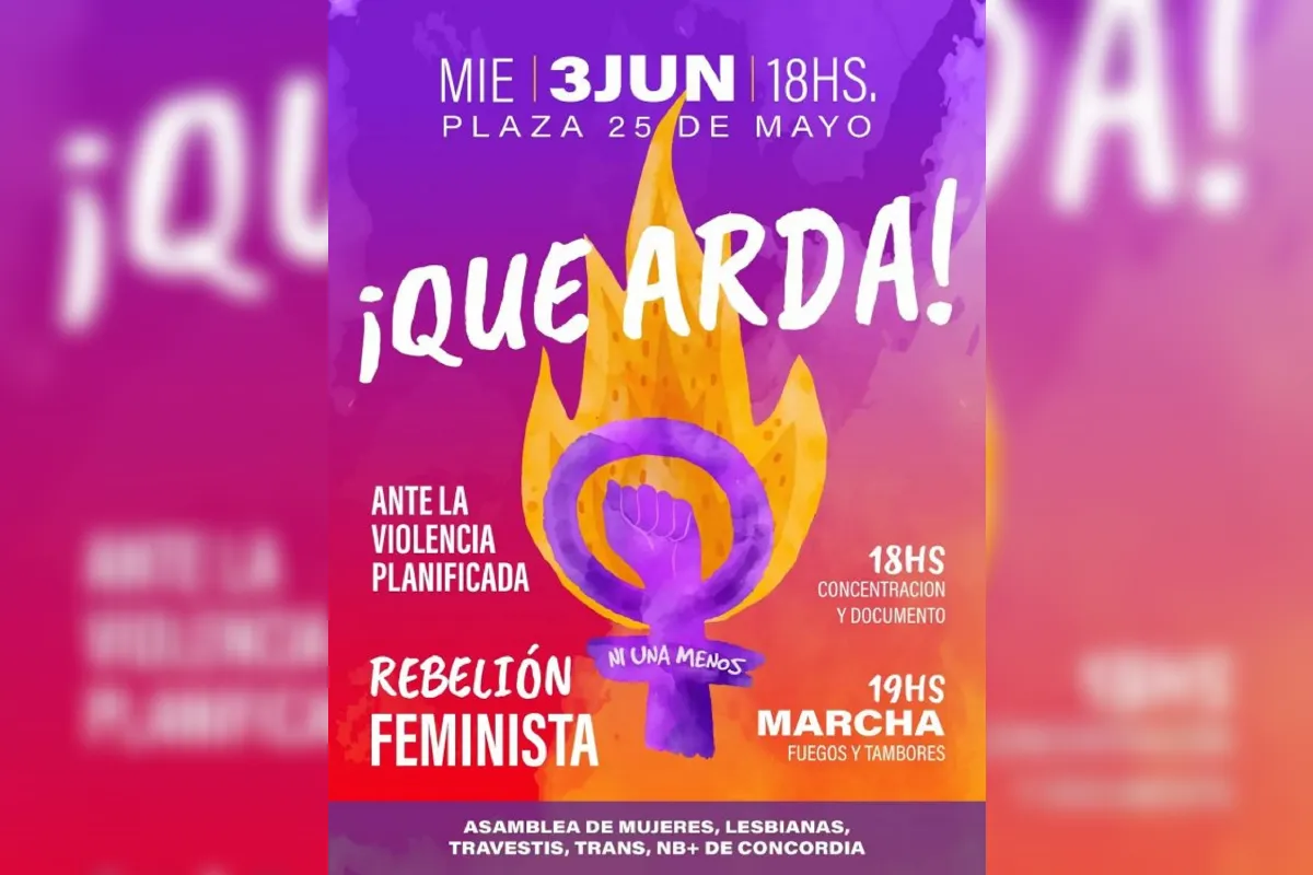 Concordia marchará este martes por una nueva jornada de Ni Una Menos - Diario El Enfoque