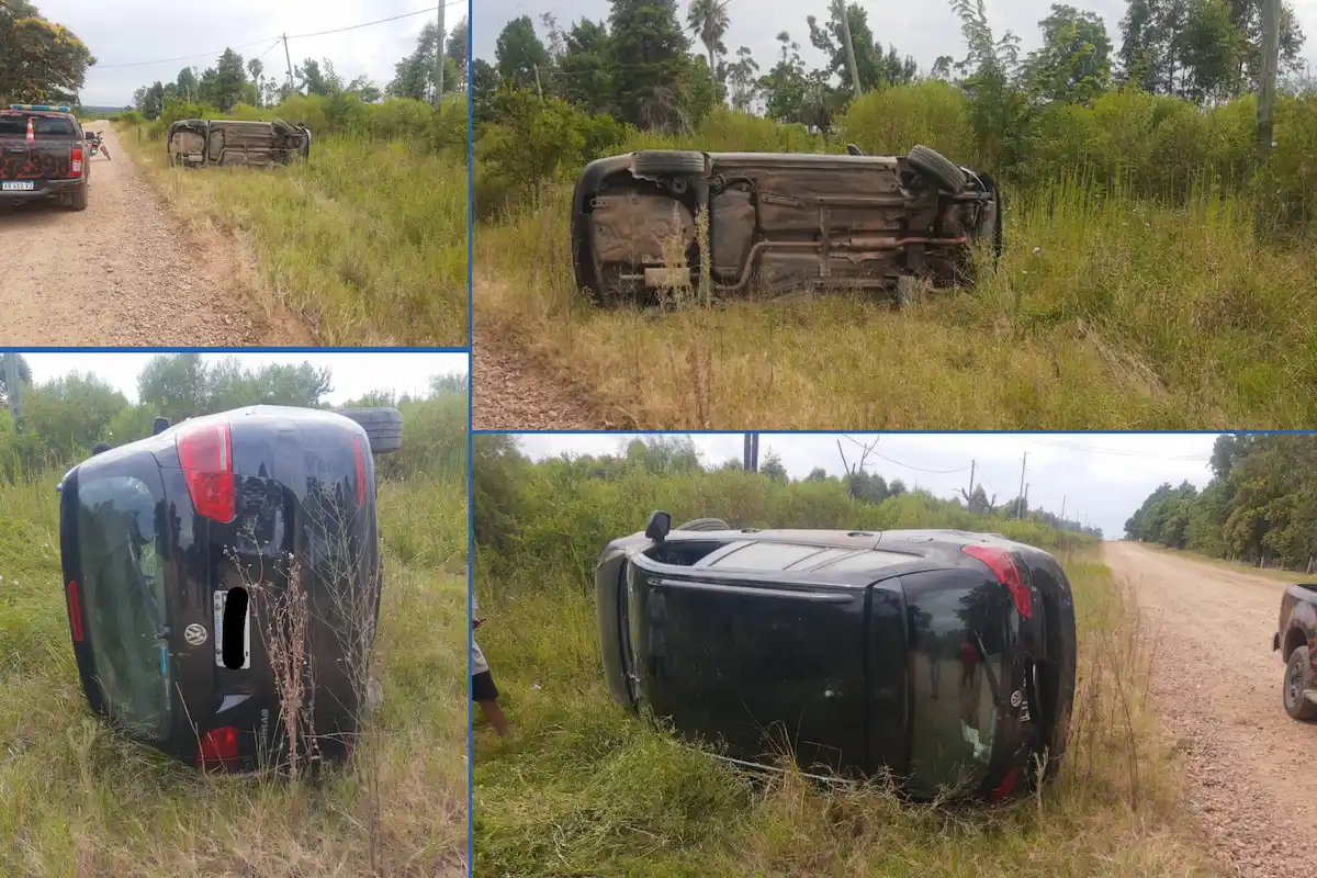 vuelco ex ruta 14 - Concordia - Diario El Enfoque