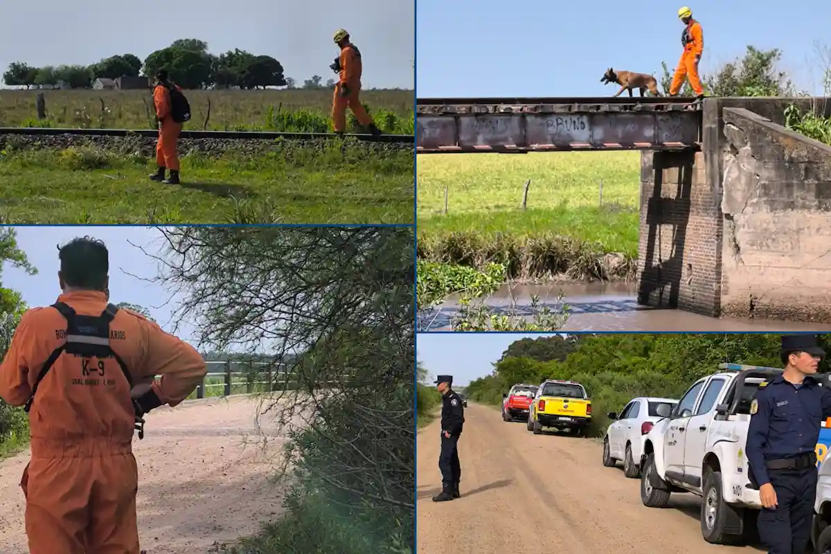 operativo búsqueda de Martin palacio, colonia yerua, concordia, entre rios