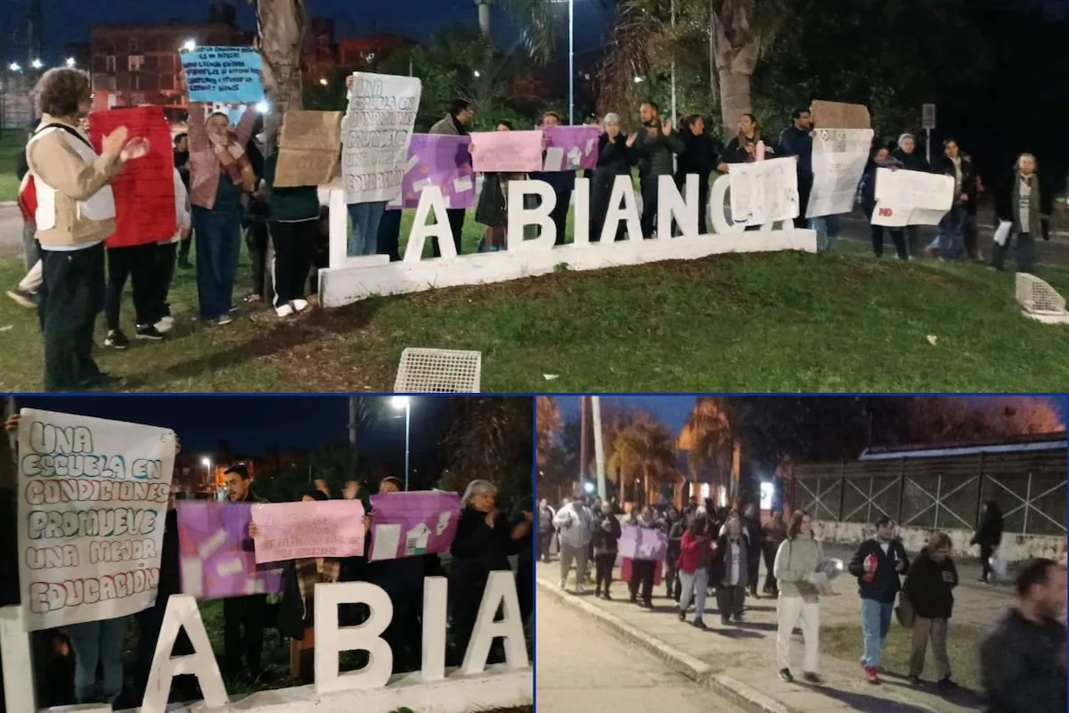 Escuela Artigas - La Bianca -  nueva protesta por el estado edilicio - Diario El Enfoque Concordia
