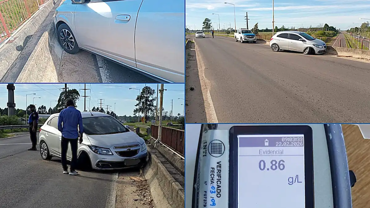 Siniestro en el puente de Ruta 22 conductor dijo que se durmió - diario el enfoque concordia