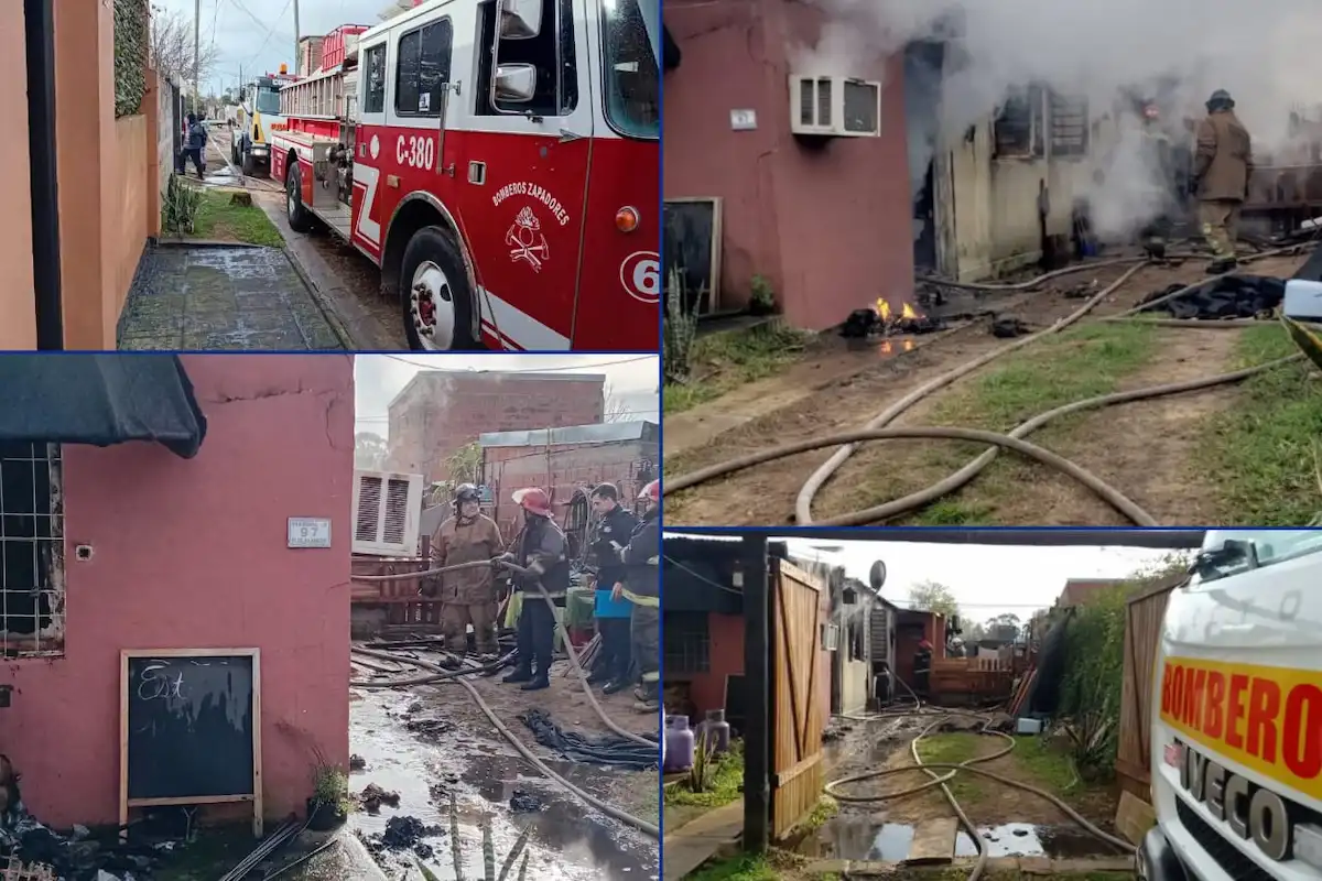 Incendio destruyó una vivienda en  Concordia - Diario El Enfoque