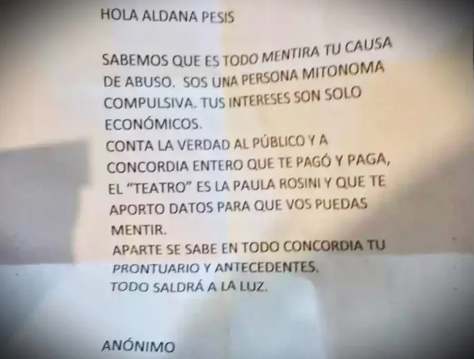 amenaza aldana