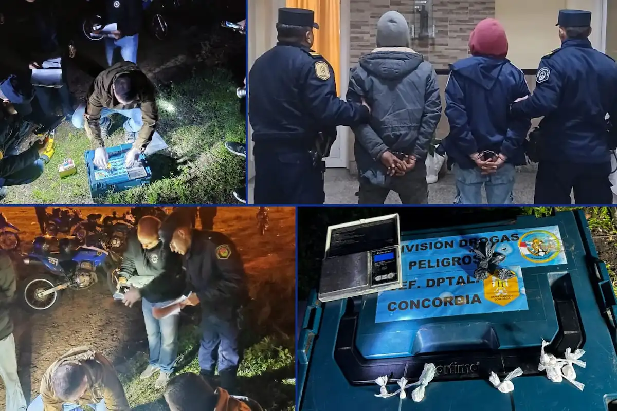 Detenidos con drogas en Concordia - Diario El Enfoque