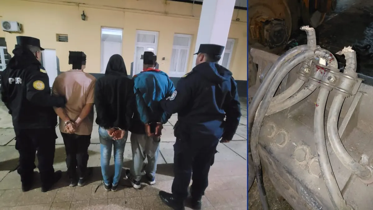 Sorprendieron a tres hombres robando cables del ferrocarril - Concordia - Diario El Enfoque