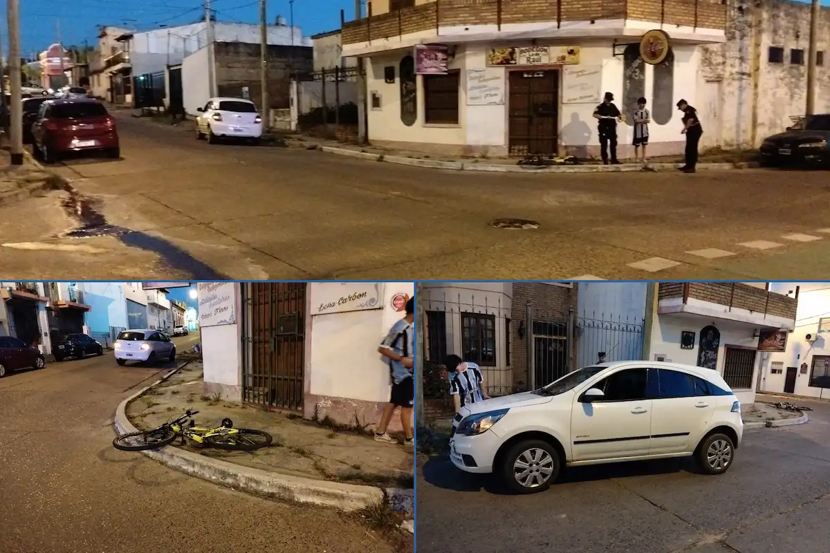 choque a ciclista - concordia