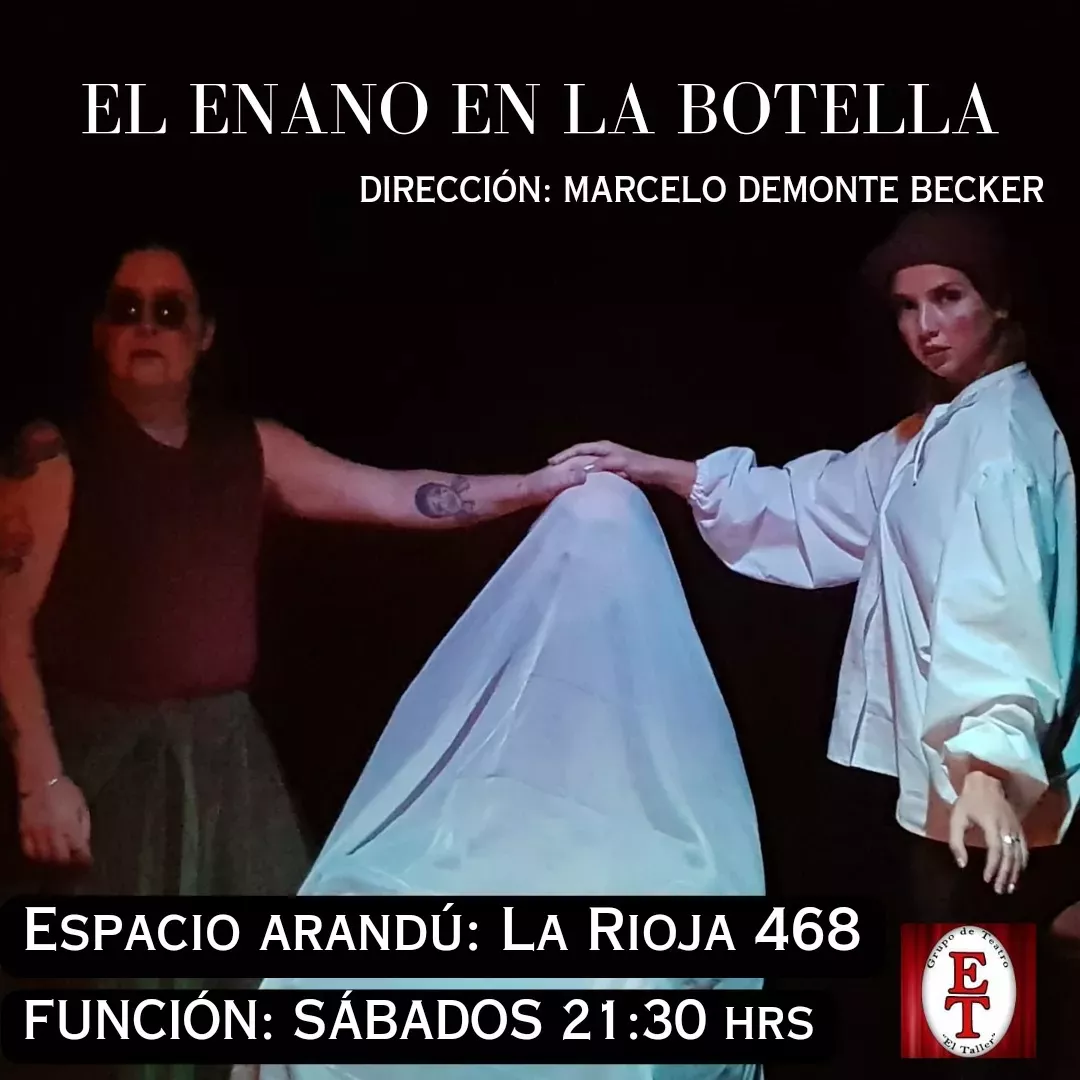enano en la botella