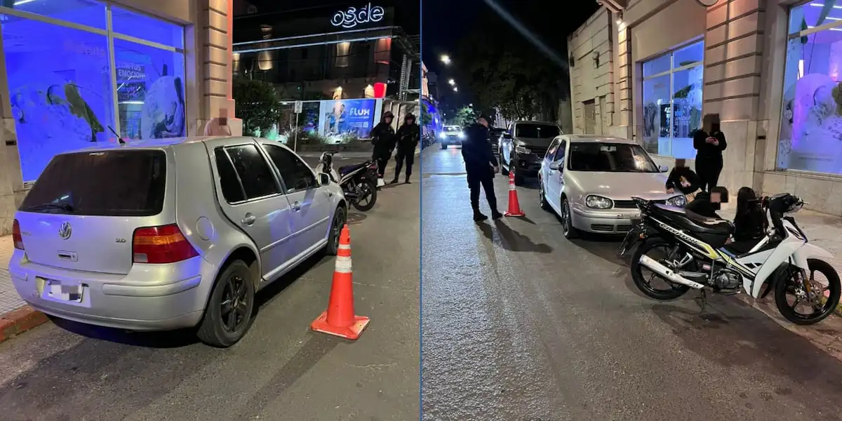 moto choco la puerta de un auto - diario el enfoque concordia