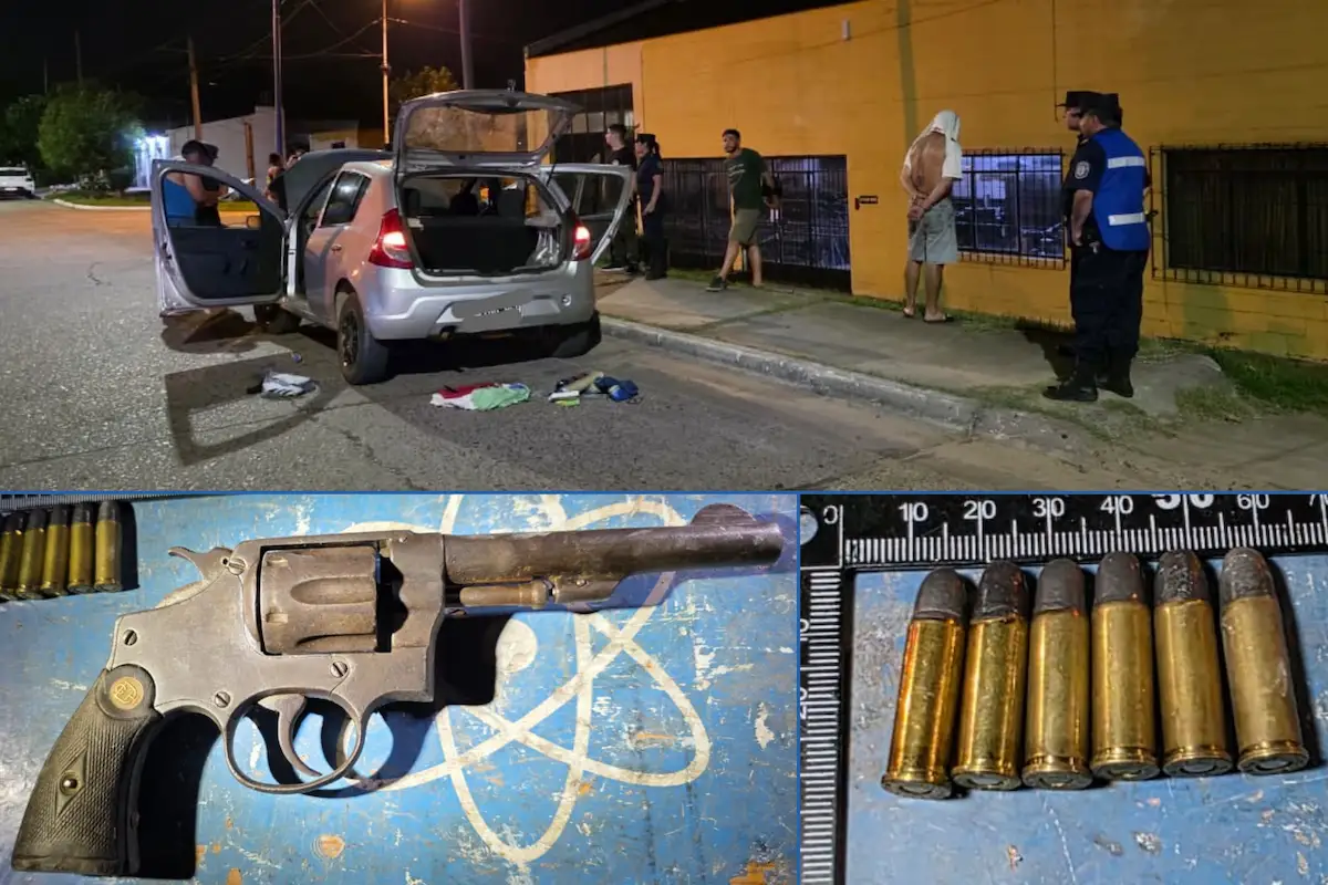 Concordia - Quiso escapar de un control vehicular y terminó detenido con un arma - Diario El Enfoque