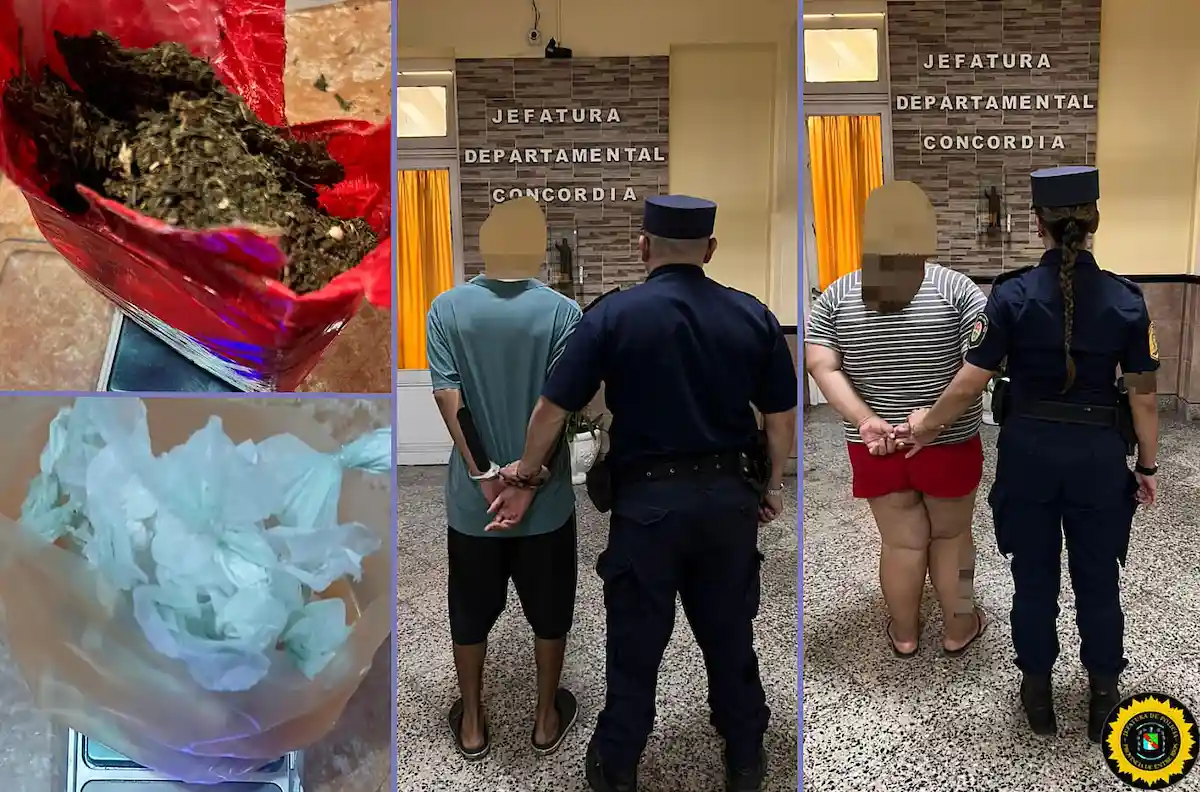 detenidos por drogas - concordia - diario el enfoque