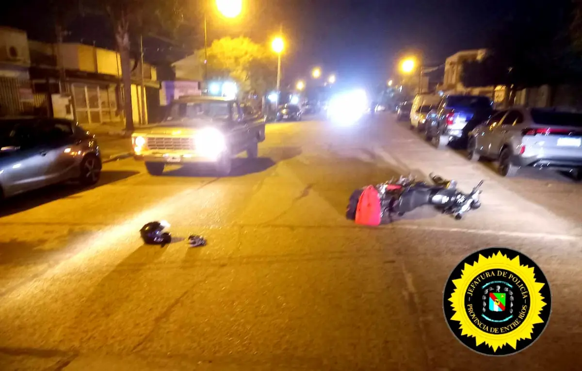 Accidente camioneta-moto - Diario El Enfoque Concordia