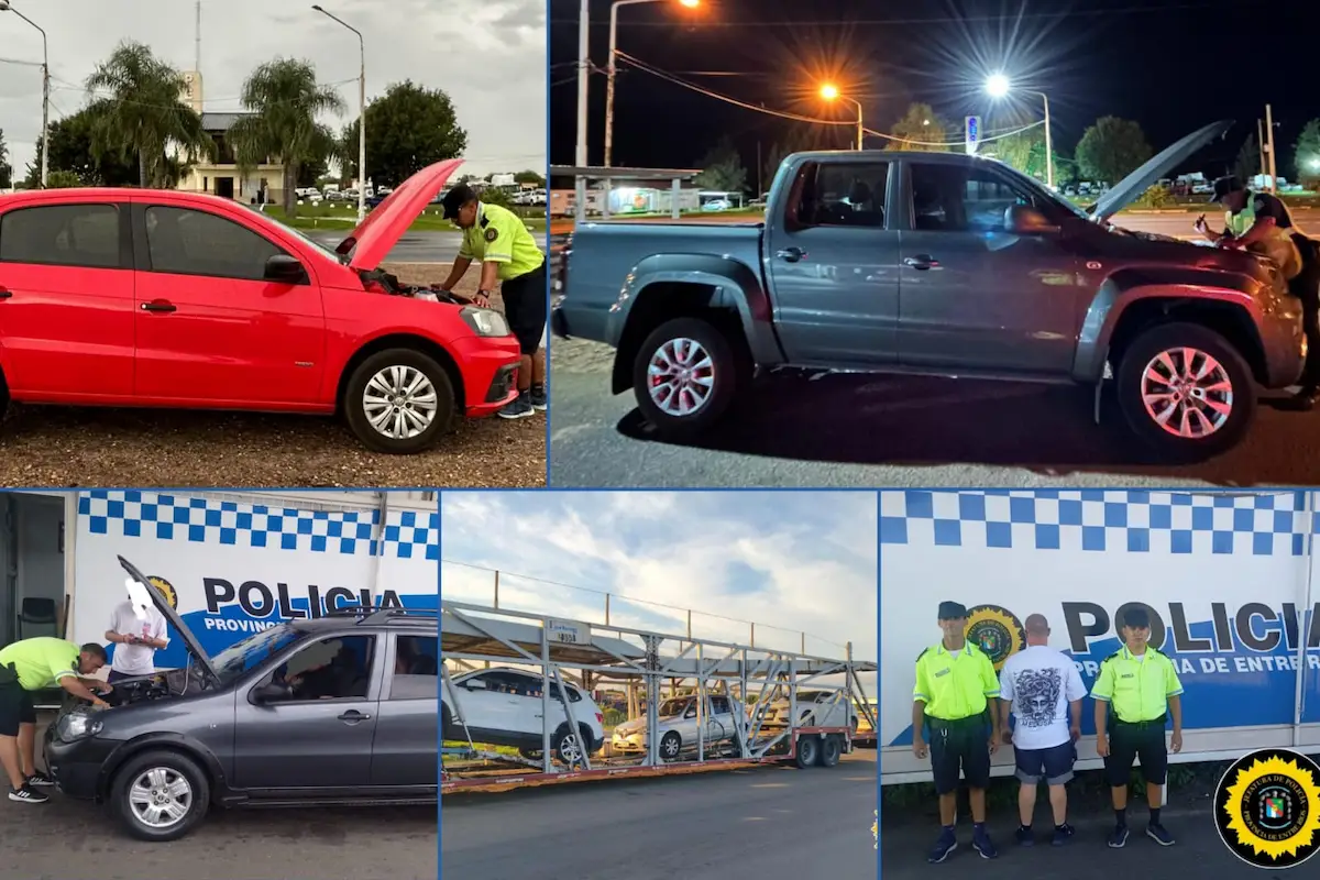 Controles viales en Entre Ríos múltiples secuestros de vehículos - Diario El Enfoque Concordia