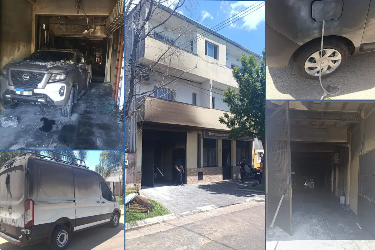 Incendio de vivienda en calle San Lorenzo, Concordia, Entre Ríos