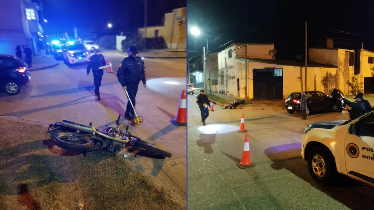 Choque en Irigoyen y Chile dejó un motociclista herido - Diario El Enfoque Concordia