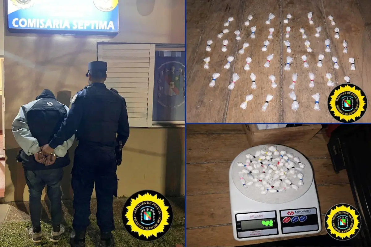 Denido y secuestro de droga en Concordia - Diario El Enfoque